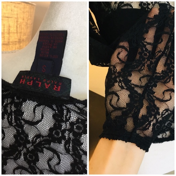 Ralph Lauren Black Lace Top - Picture 5 of 8